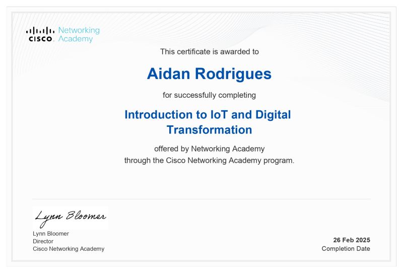 Introduction To IOT And Digital Transformation